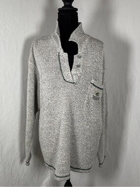 VINTAGE Green Bay Packers Collared Sweater